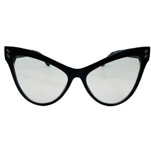 9250 | Large Black Clear Lens Catyeye Glasses